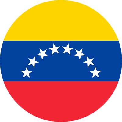 Circle flag vector of Venezuela