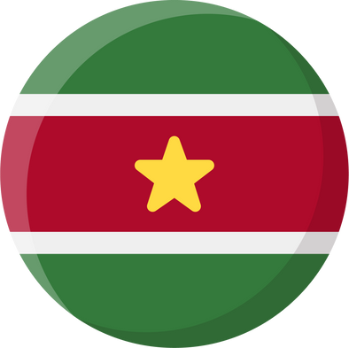 Suriname Flag Circle