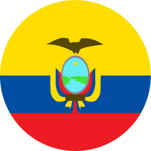 Ecuador Circle Flag