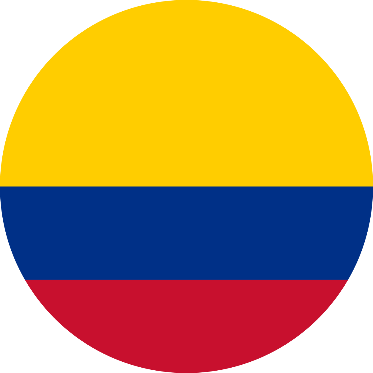 Colombia Flag Round Icon